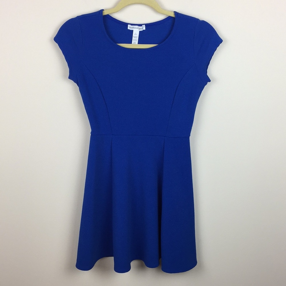 Ambiance Apparel - Cap Sleeve Fit & Flare Dress